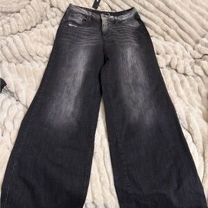 Fashion Nova Charcoal Flare Jeans